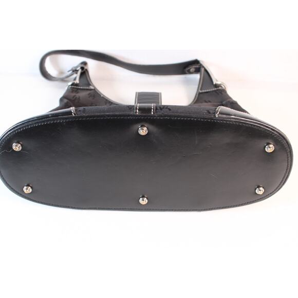 Dooney & Bourke Black/gray Hobo Crescent Medium Vintage - Picture 6 of 10